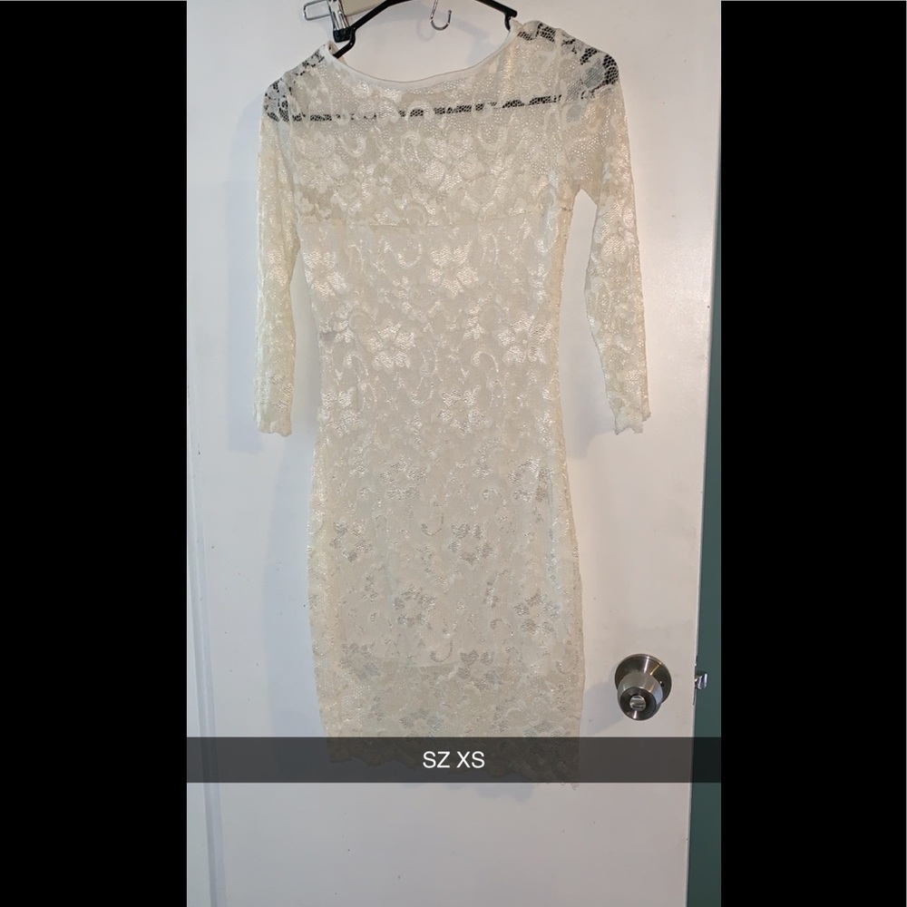 White lace dress